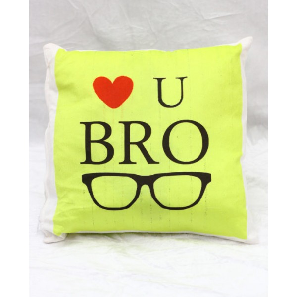 GRABADEAL Love You BRO LED Light Cushion Gift for Sister